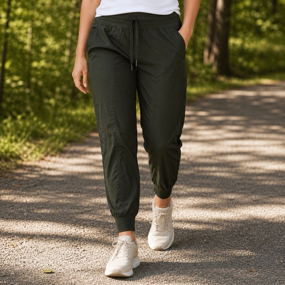 Lululemon Dance Studio Mid-Rise‎ Jogger Pants Army Green Capsule Athletic 6/8